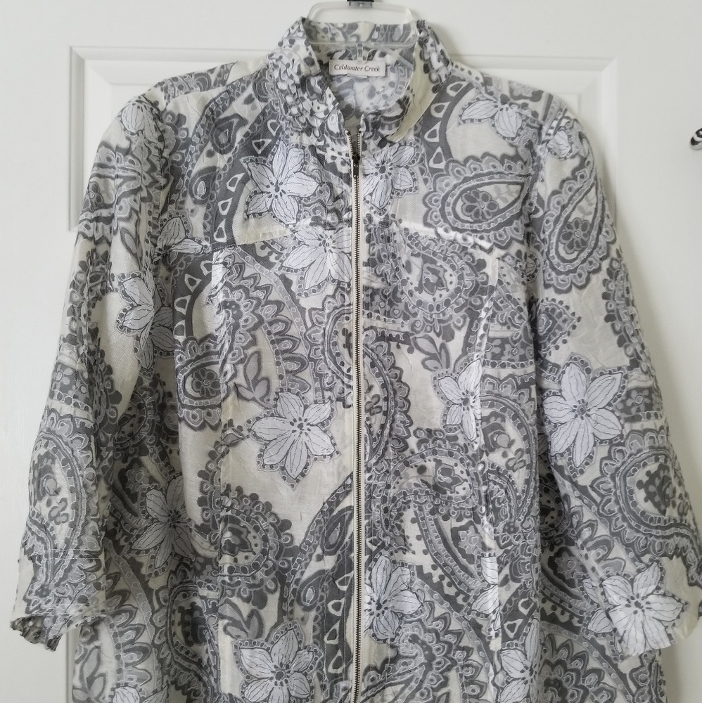 Coldwater Creek lacy jacket